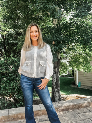 Sleeveless Vest with Pockets - Allure Boutique WY