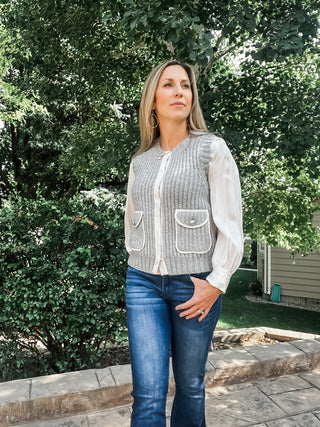 Sleeveless Vest with Pockets - Allure Boutique WY