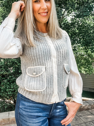 Sleeveless Vest with Pockets - Allure Boutique WY