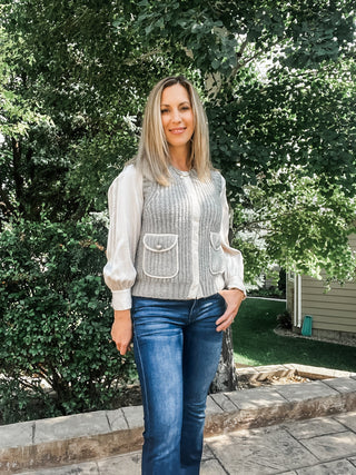 Sleeveless Vest with Pockets - Allure Boutique WY