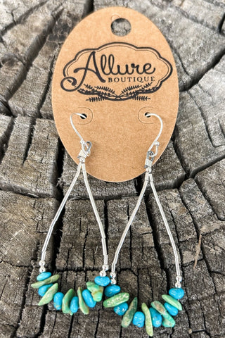 Sonoran Turquoise Teardrop Earrings - Allure Boutique WY