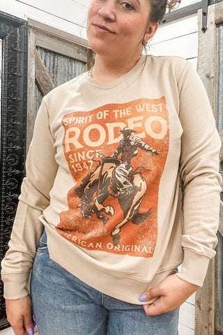 Spirit of the West Crew Neck Sweatshirt - Allure Boutique WY
