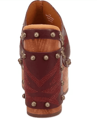 Studded Platform Clog Merlot - Allure Boutique WY