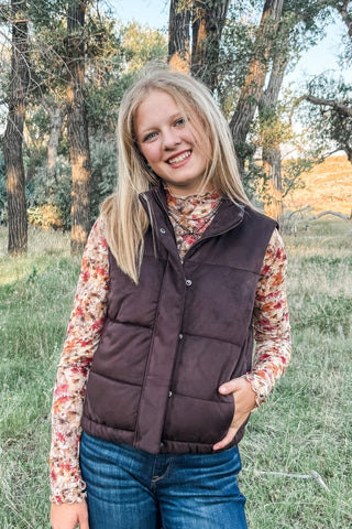 Swirls Faux Leather Vest - Allure Boutique WY