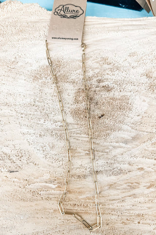 Thick Paper Clip Chain Necklace - Allure Boutique WY