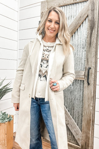Trench Coat with Fooler Hood - Allure Boutique WY