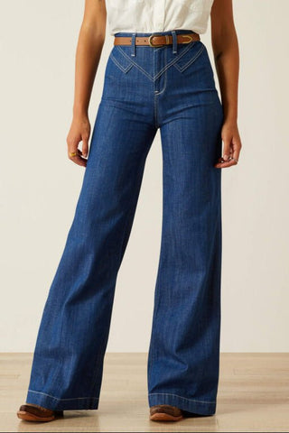Ultra High Rise Westie Yoke Wide Leg Jean - Allure Boutique WY