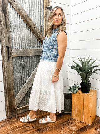 Wrangler Bandana Print Sleeveless Button Down Tank - Allure Boutique WY