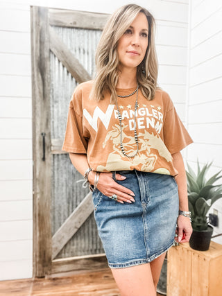 Wrangler Ride Free Oversized Graphic Tee - Allure Boutique WY