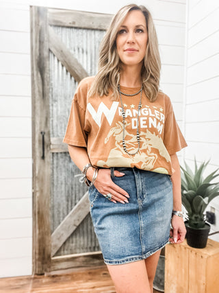Wrangler Ride Free Oversized Graphic Tee - Allure Boutique WY