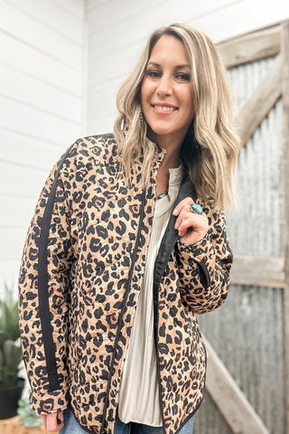 Zipped Front Quilted Jacket - Allure Boutique WY