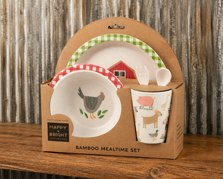 Little Farm Bamboo Mealtime Set