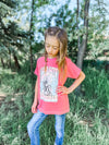 Kids Neon Long Live Cowgirls Graphic Tee