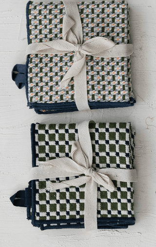 10.5" Square Cotton Dish Cloths - Set of 3 - Allure Boutique WY