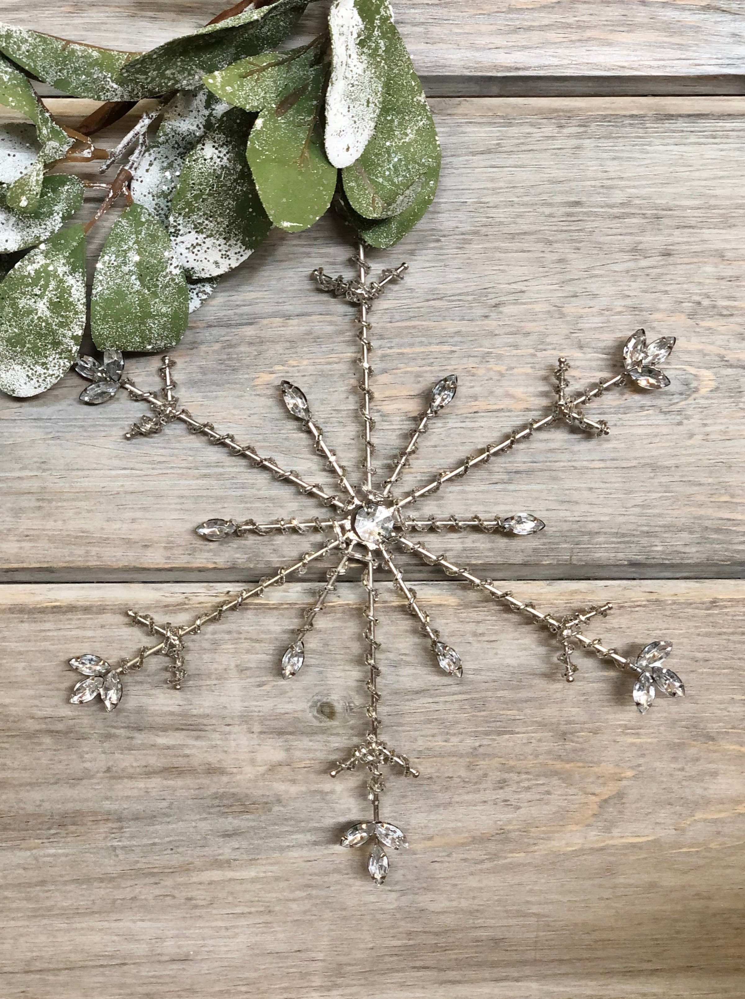 Enameled Small Snowflake Ornaments
