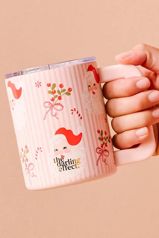 14 oz Insulated Mug - Holly Jolly Santa - Allure Boutique WY