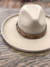 14" Tooled Leather Hat Band - Allure Boutique WY