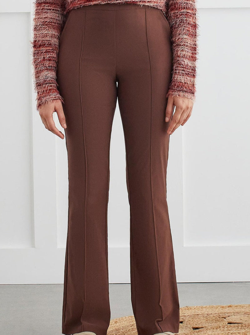 FLATTEN IT PULL ON ANKLE PANT-CHOCOLATE