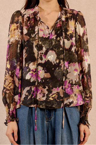 Black Clotilde Blouse