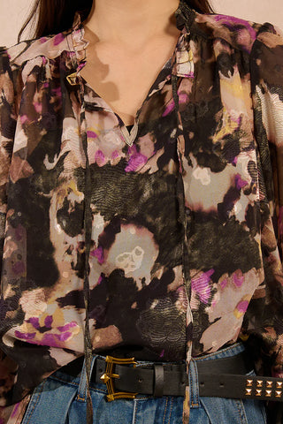 Black Clotilde Blouse