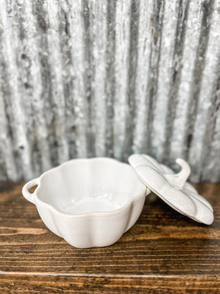 2 Cup Stoneware Pumpkin Baker with Handles - Allure Boutique WY