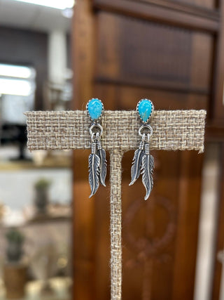 2 Feathers Earring - Allure Boutique WY