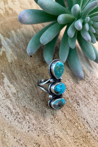 3 Stone Adjustable Ring - Allure Boutique WY