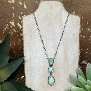 3 Stone Drip Necklace - Allure Boutique WY