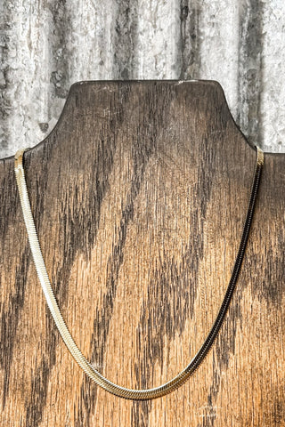 4MM Snake Chain Necklace - Gold - Allure Boutique WY