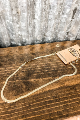 4MM Snake Chain Necklace - Gold - Allure Boutique WY