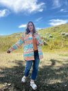 Wrangler Turquoise & Peach Shacket