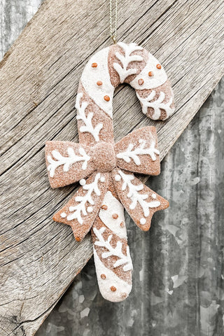 6" Resin Candy Cane Ornament - Allure Boutique WY