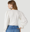 Embroidered Longsleeve Peasant Top