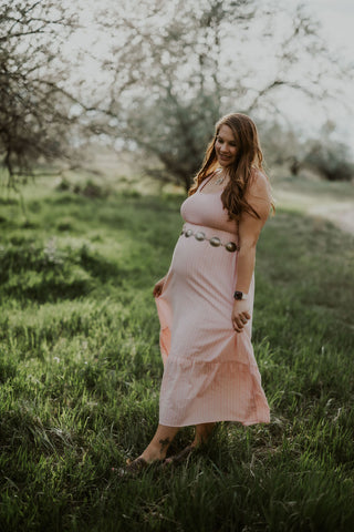 Pink Gauze Maxi Tank Dress