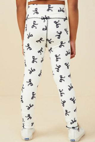 Girls Ribbons + Bows Leggings