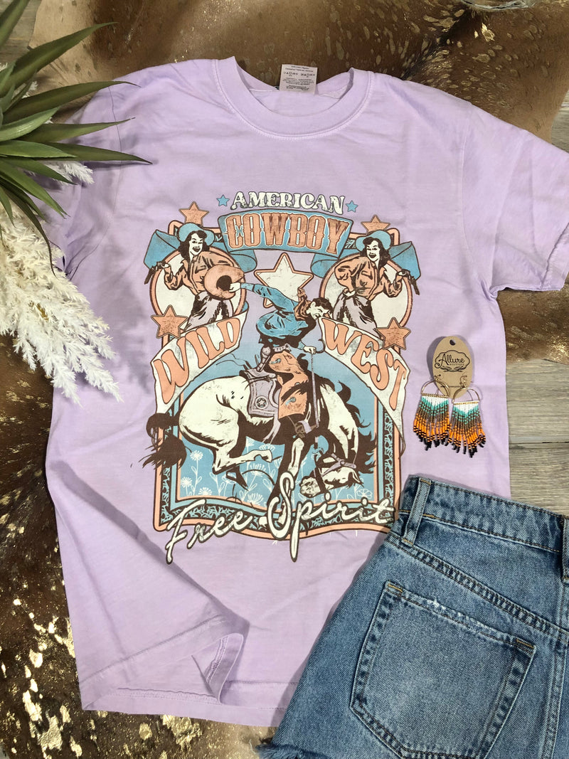 American Cowboy Wild West Graphic Tee