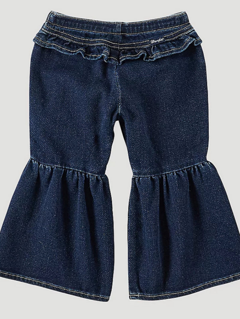Wrangler Lacey Baby Girl Flare Jean with Ruffle Detail