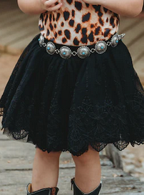 Baby Black Chiffon Skirt