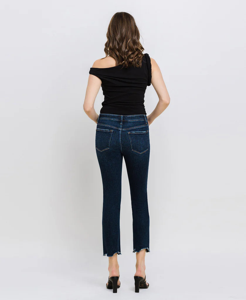 Carlene Mid-Rise Slim Straight Jean