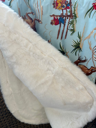 Cowboy Plush Baby Blanket
