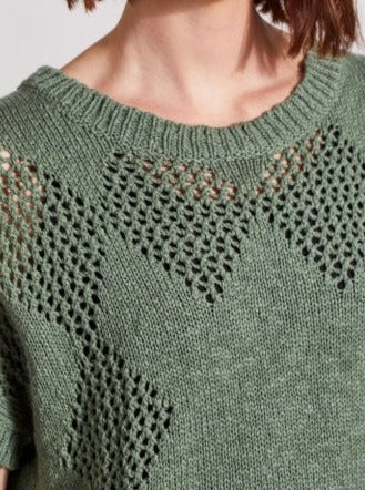 Crocheted Dolman Sweater