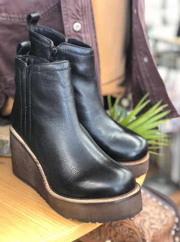 Diba True Comet Ride Leather Bootie in Black