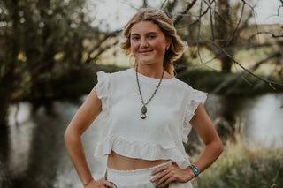 Ruffle Trim Top + Shorts Set