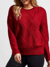 Earth Red Cable Sweater