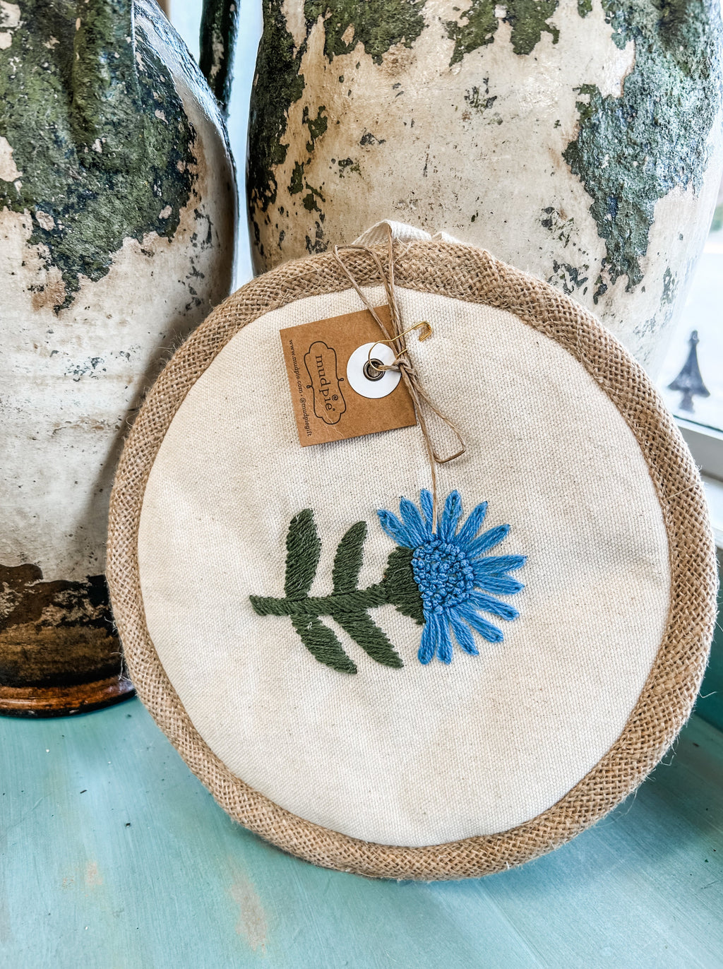 Floral Embroidery Pot Holders