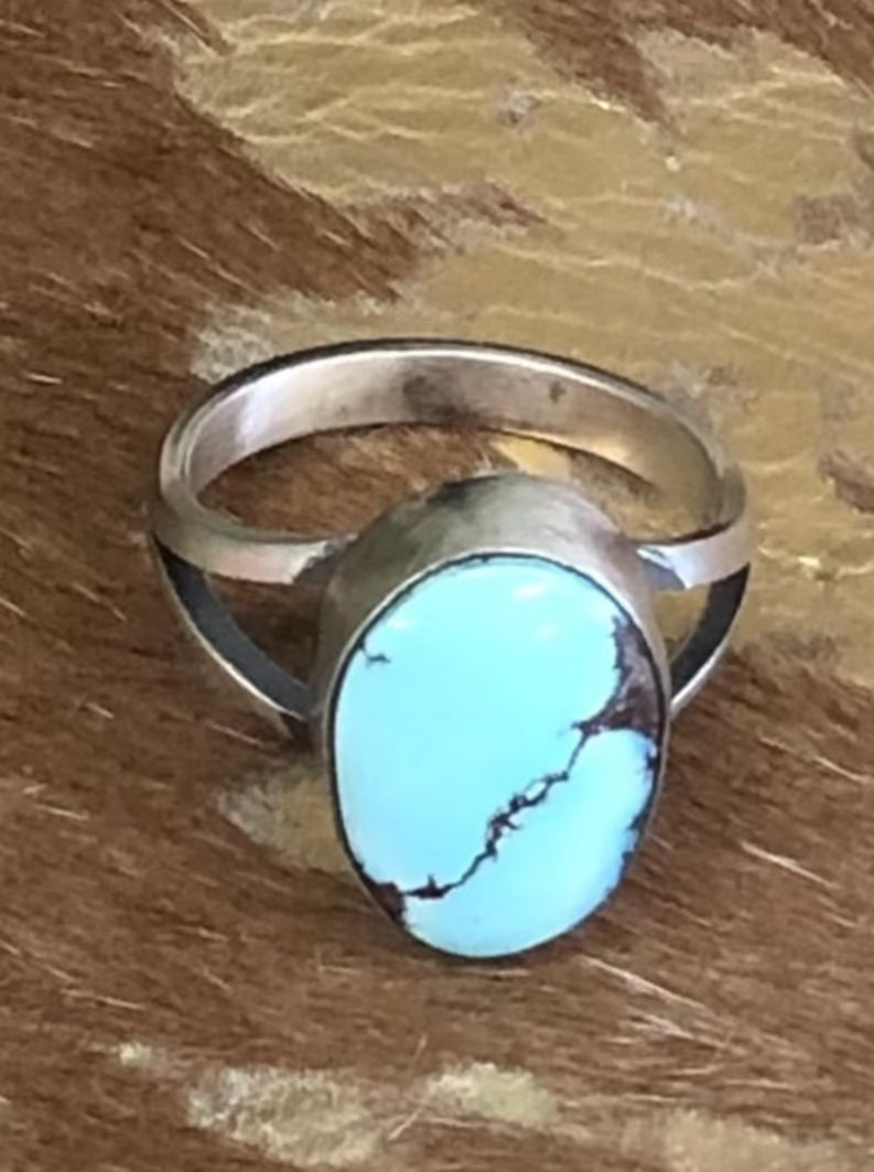 Golden Hills Turquoise Round Ring