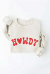 Howdy Graphic Sweatshirt in Vintage White