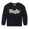 Wrangler Black & Bubble Gum Pink Graphic Sweatshirt