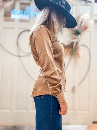 Wrangler X Lainey Wilson Western Satin Shirt