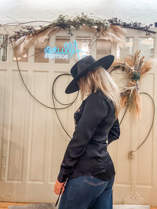 Wrangler X Lainey Wilson Satin Embroidered Shirt
